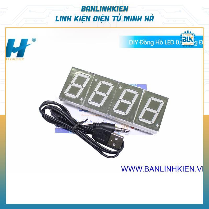 DIY Đồng Hồ LED đỏ, xanh dương