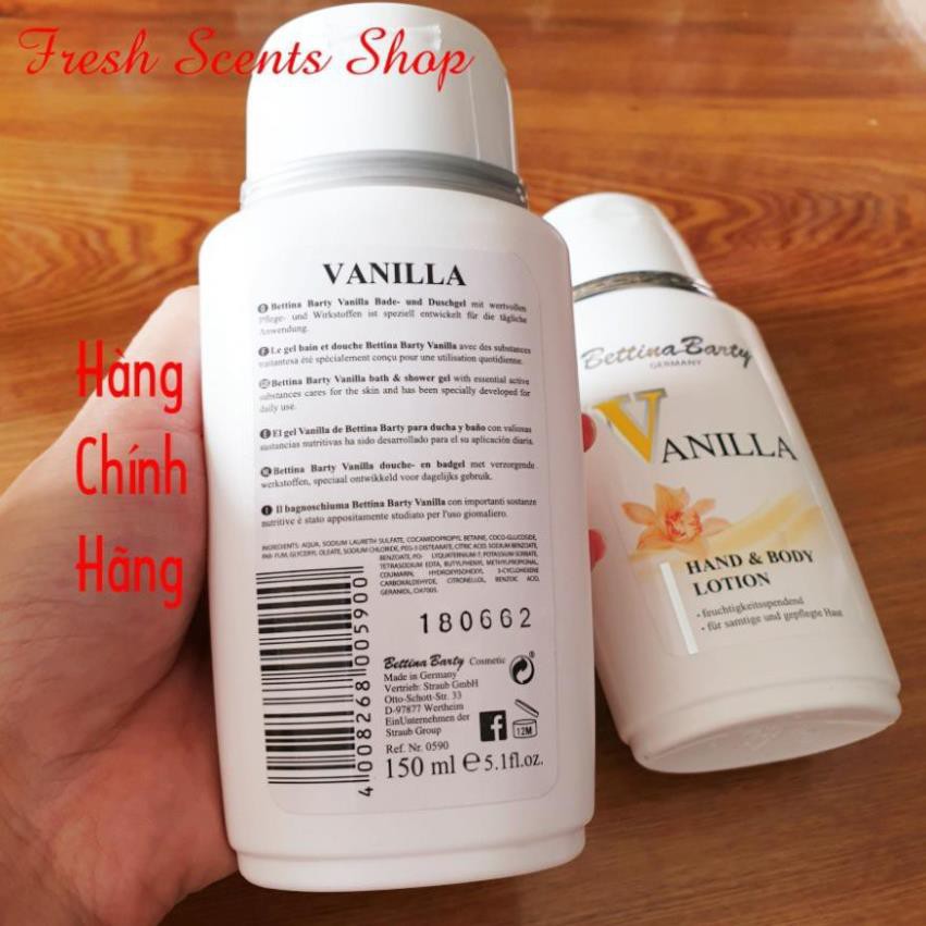 Dưỡng thể Vanilla 150ml hương nước hoa - Nhập khẩu Đức - Thơm dai và săn chắc làn da