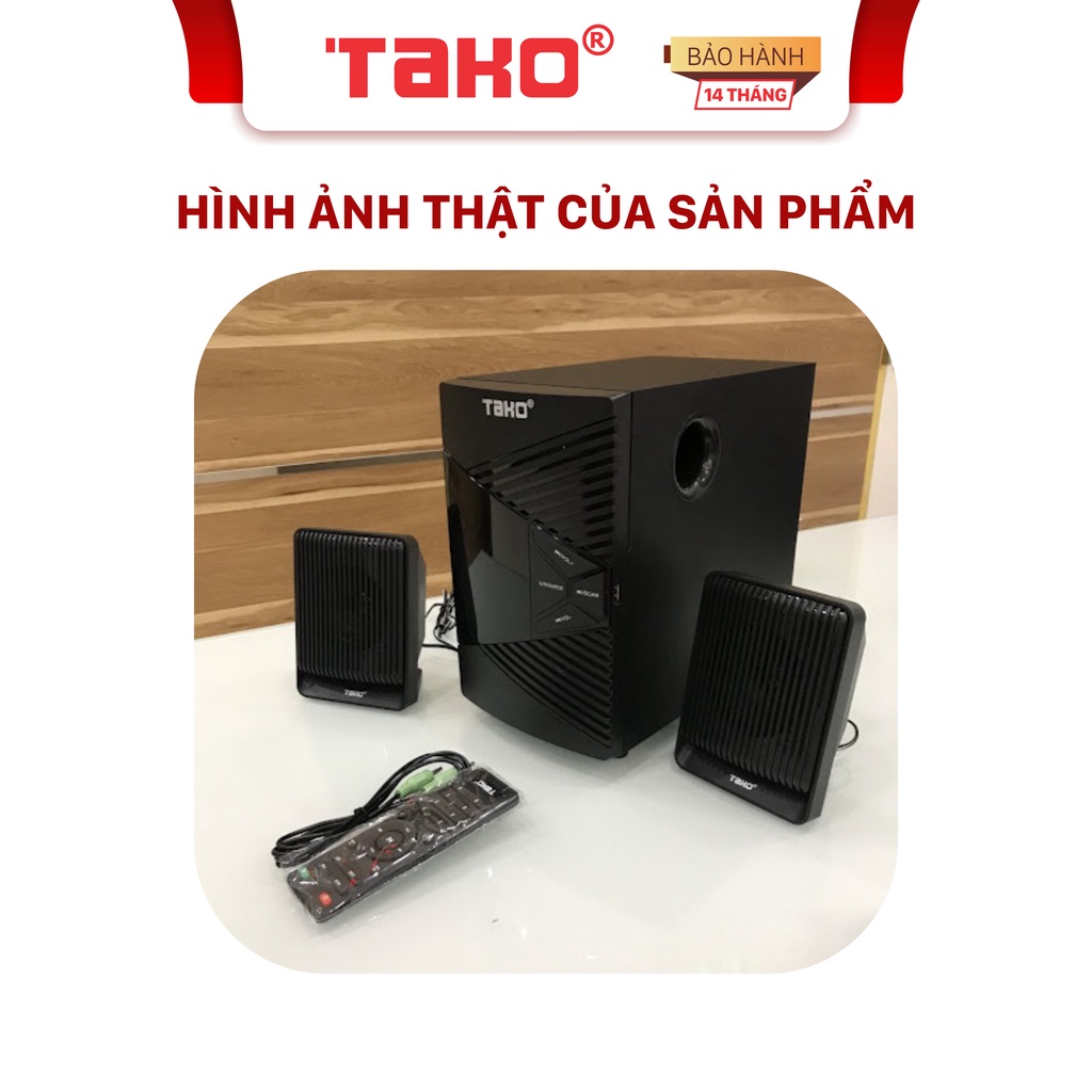 SIEU KHUYẾN MẠI Loa bluetooth 2.1 TAKO W-990 để bàn, bass siêu trầm, có điều khiển. Chính hãng Tako, BH 14 tháng