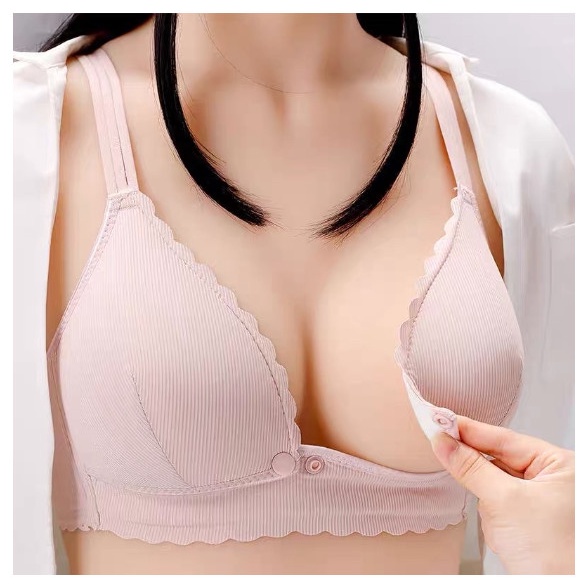Áo lót bầu su tăm, áo ngực bầu mặc sau sinh cho bé ti tiện lợi