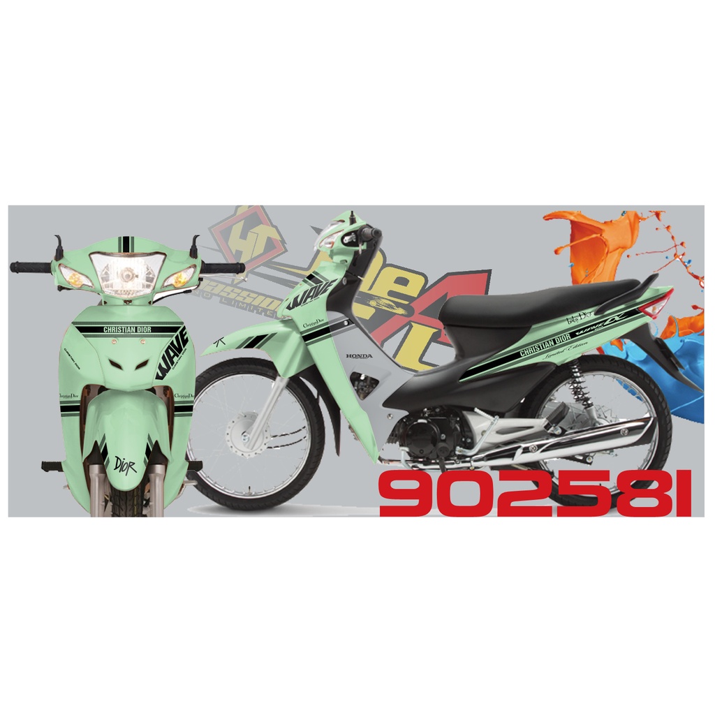 Tem rời Wave a 50 - 100 cc Đời 2006-2016 mẫu Dior mã 902581