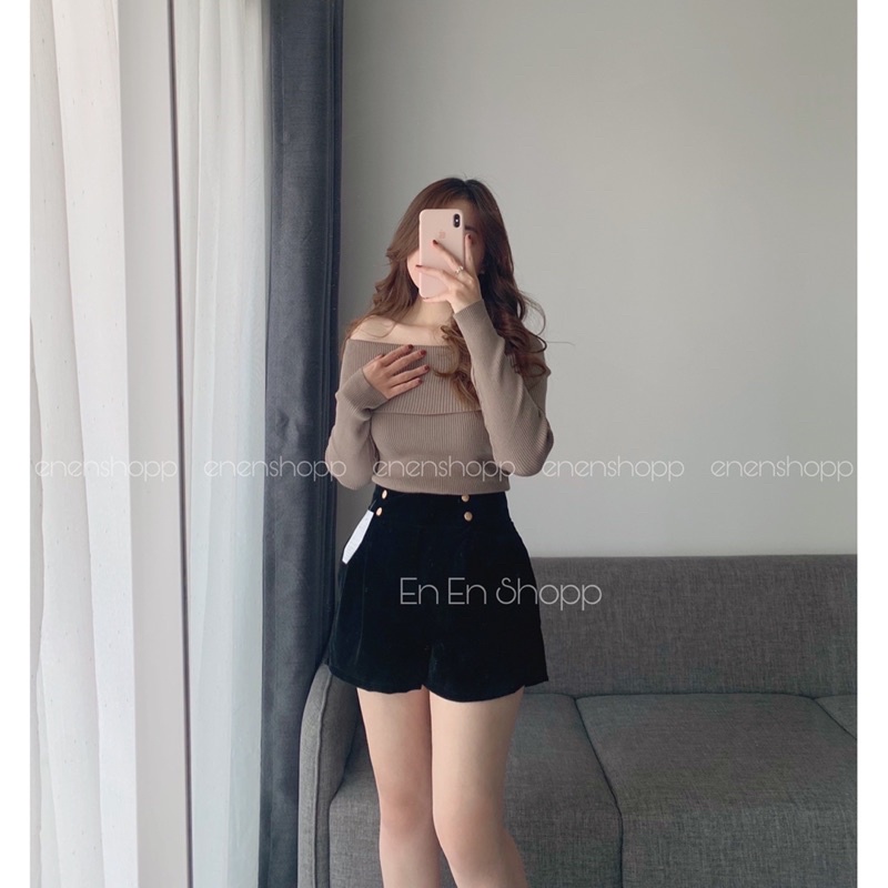 [ẢNH THẬT] Áo len tăm trễ vai(A442)