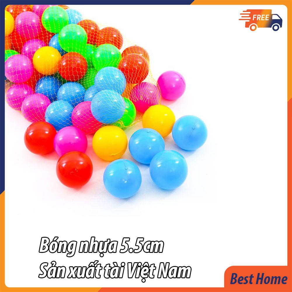 Túi 30 quả bóng nhựa 5cm cho bé chơi nhà bóng - bể bơi - Nhựa nhập Hàn Quốc - Sản xuất tại Việt Nam