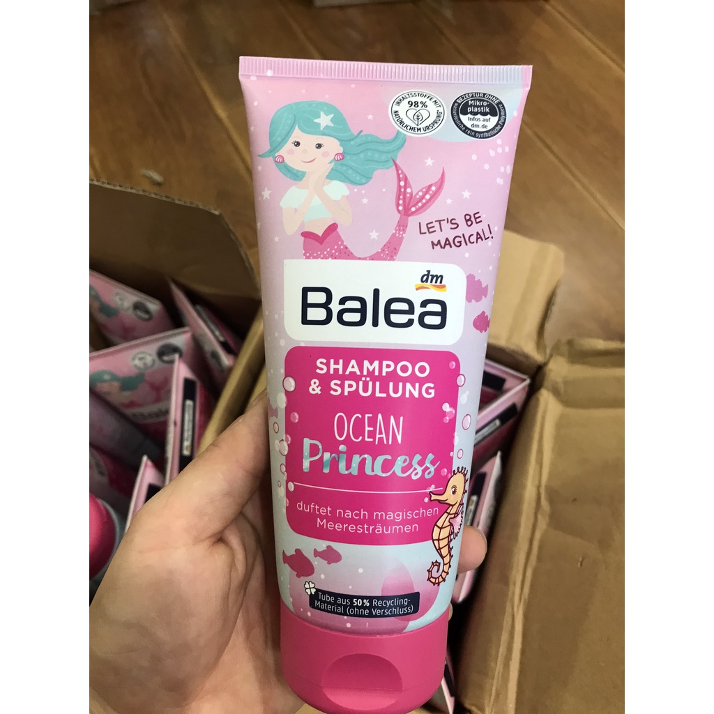 Dầu gội xả 2in1 Balea Litte Princess 200ml cho bé