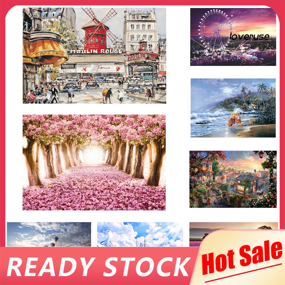 Bộ 1000 Miếng Ghép Hình Bong Bóng Hoa Cho Người Lớn / Trẻ Em