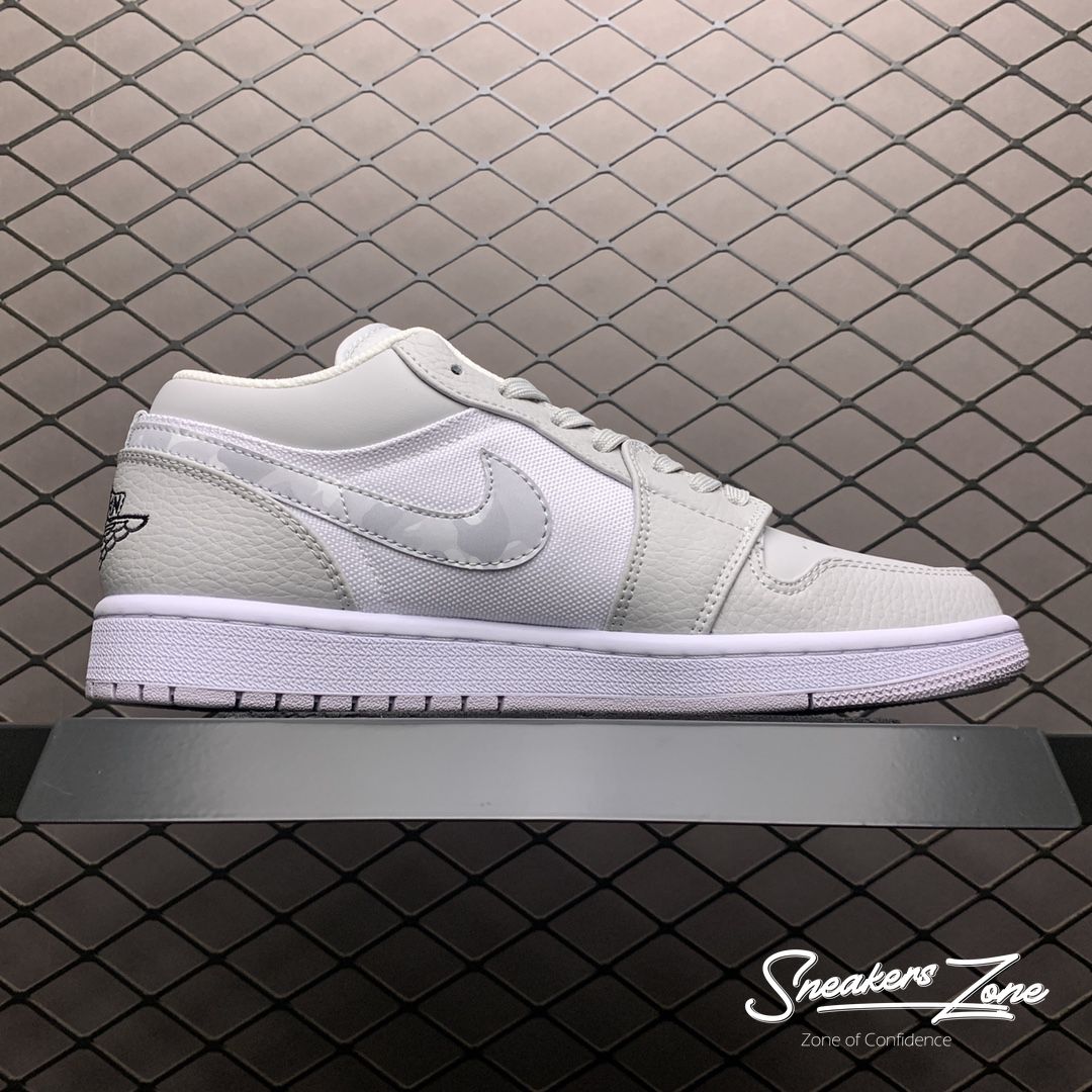 (FREESHIP+HỘP+QUÀ) Giày Thể Thao AIR JORDAN 1 Low White Camo Trắng Xám Cổ Thấp | BigBuy360 - bigbuy360.vn