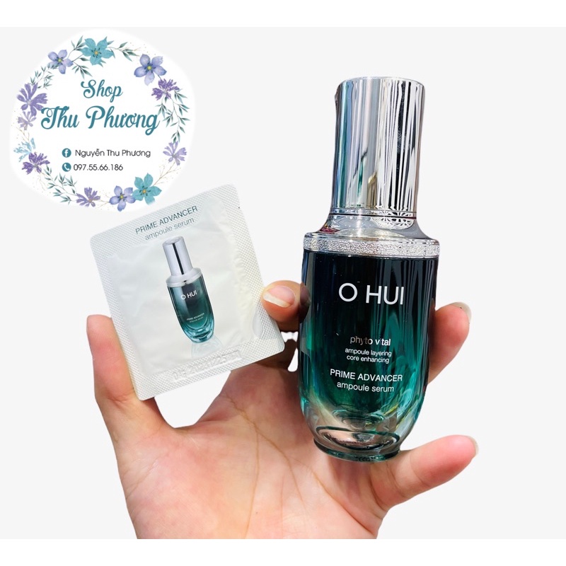 GÓI TINH CHẤT CHỐNG LÃO HOÁ OHUI PRIME ADVANCER AMPOULE SERUM 1ML