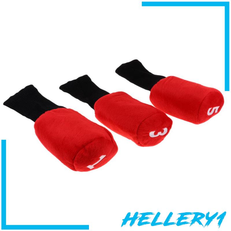 Set 1 Bọc Đầu Gậy Đánh Golf Cổ Dài Màu Đỏ + Đen Cho Nữ