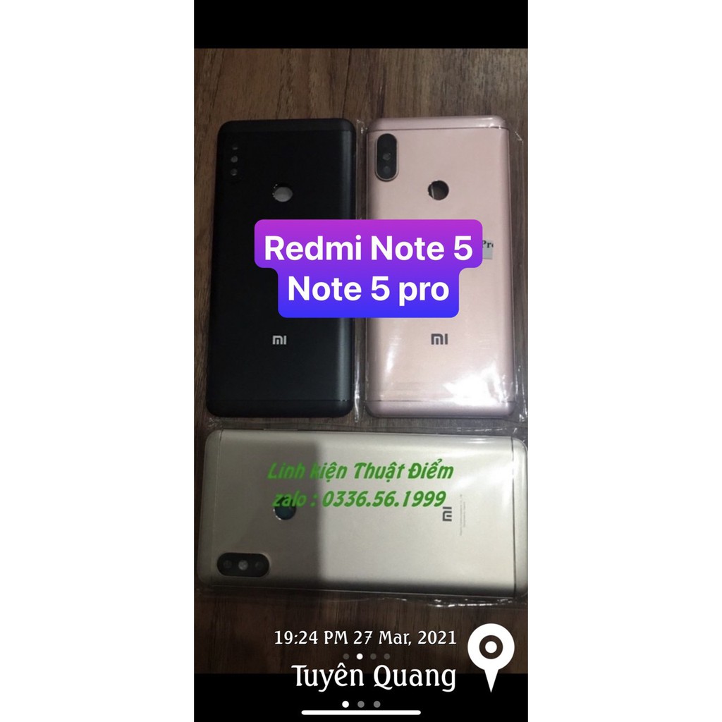 bộ vỏ Redmi note 5 / note 5 pro - xioami (gồm lưng ,sườn,phím và kính camera) | WebRaoVat - webraovat.net.vn