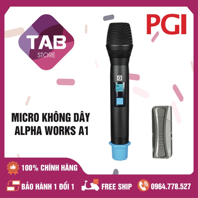 [Mã ELHACE giảm 4% đơn 300K] Micro Không Dây ALPHA WORKS A1 - Chính Hãng Bảo Hành 12T