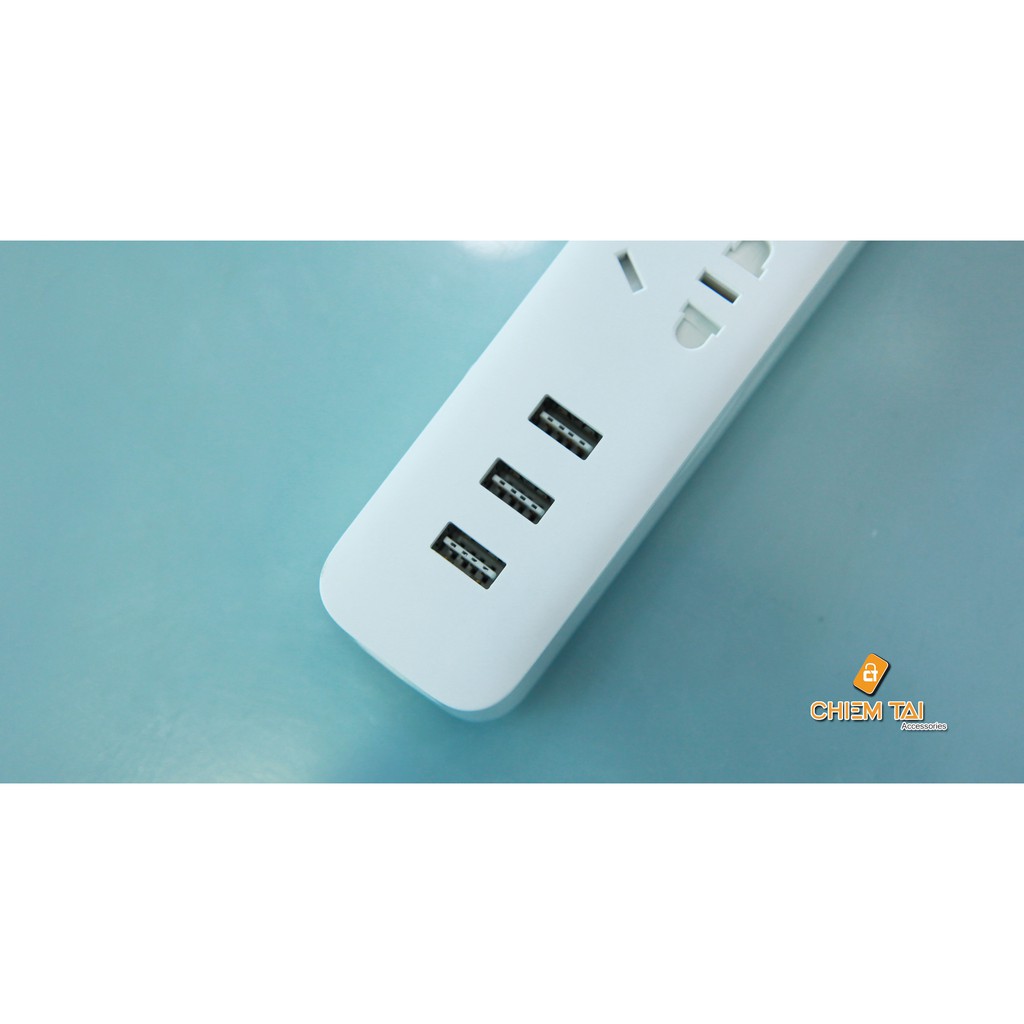 Ổ cắm Mi Power Strip tích hợp cổng sạc 3 USB (phiên bản mới)
