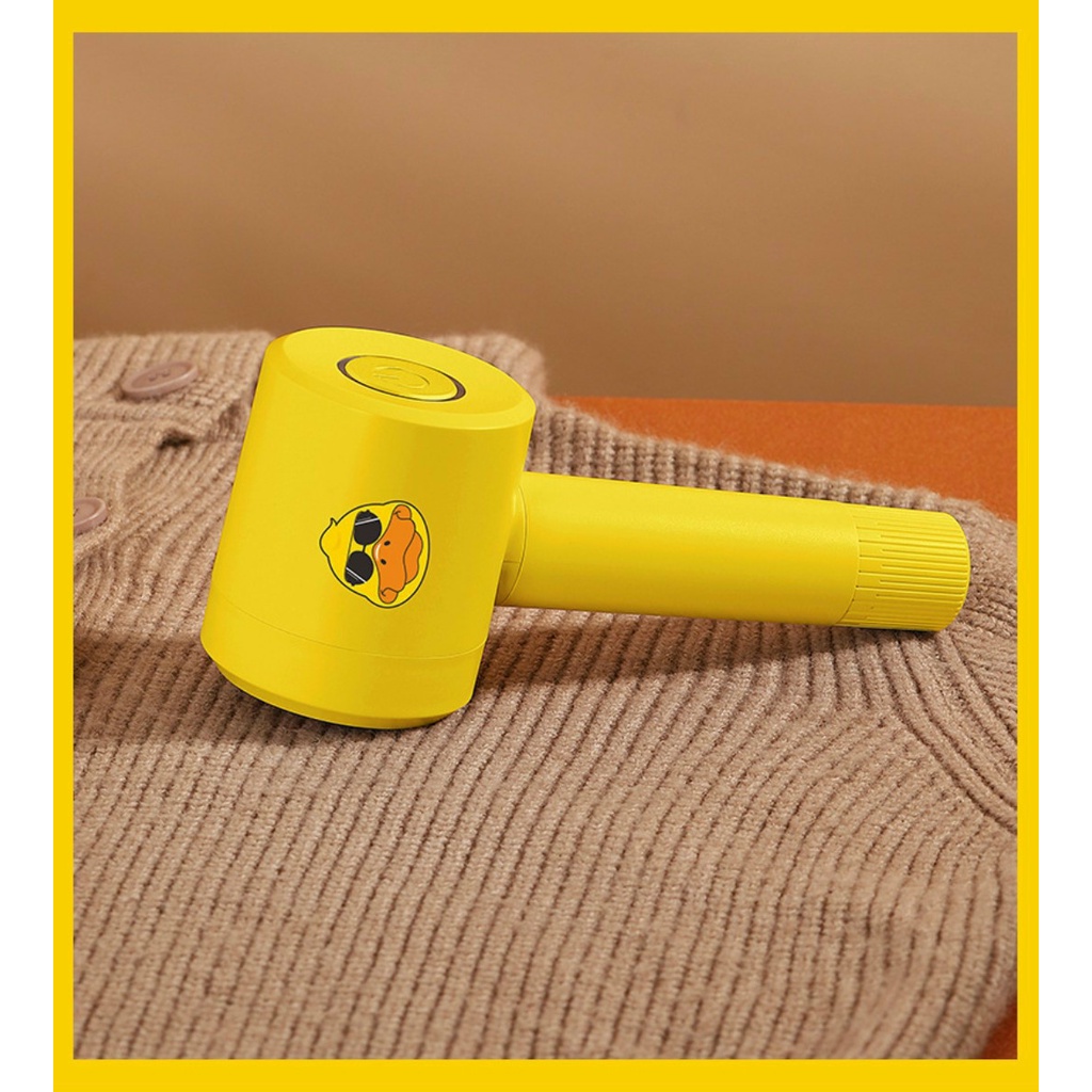 Máy cắt lông Xù 2 in 1 kiêm con Lăn làm sạch quần áo len dạ Sạc Pin tiện dụng