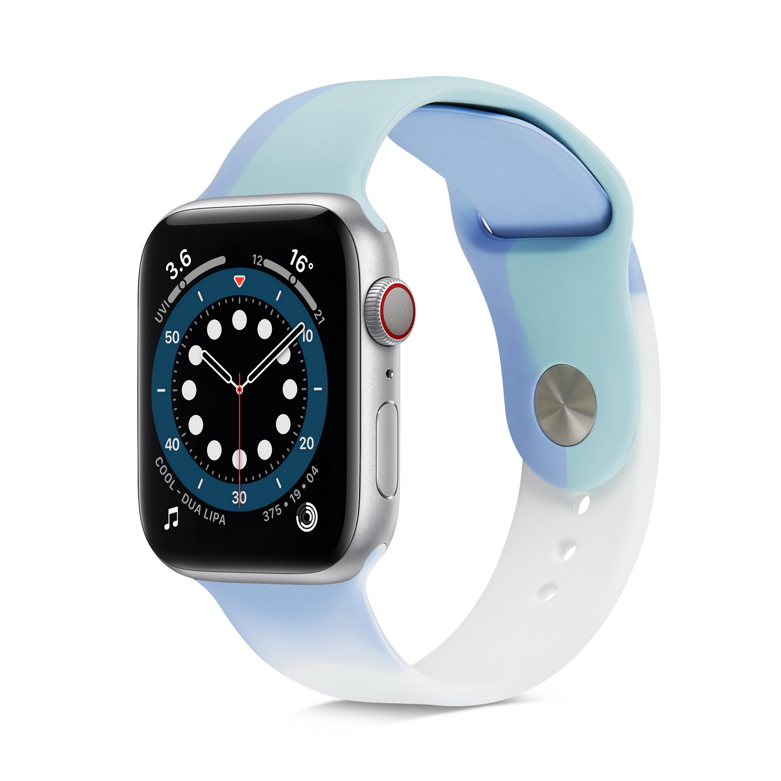 Dây đeo silicon cho đồng hồ Apple Watch dòng 6 5 4 3 2 1 44mm 40mm 42mm 38mm nhiều màu tùy chọn