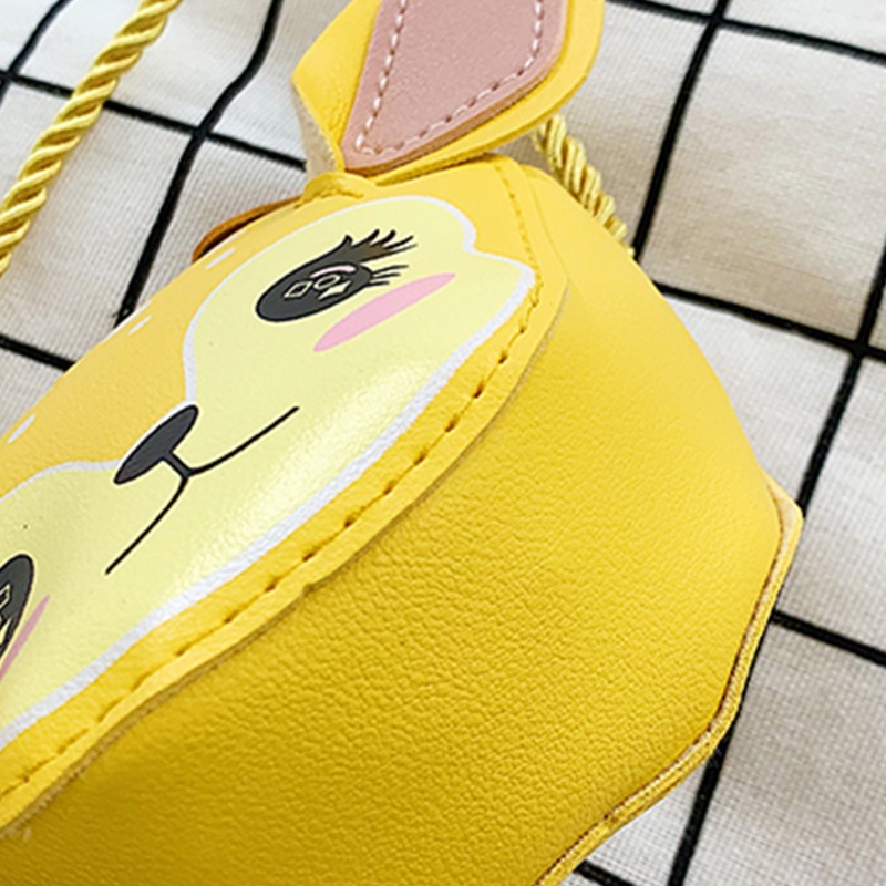 Túi Da Pu Đeo Chéo Mini In Họa Tiết Động Vật Hoạt Hình