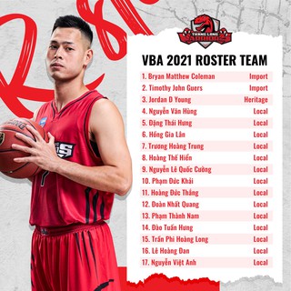 Áo bóng rổ Thang Long Warriors VBA 2021