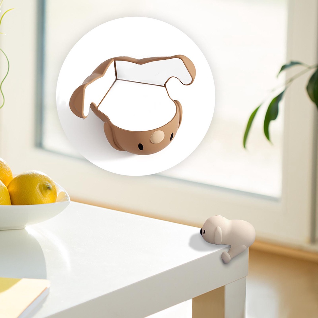 1 Miếng Bọc Cạnh Bàn Hình Chú Cún Bằng Silicon Chống Va Chạm Bảo Vệ An Toàn Cho Bé