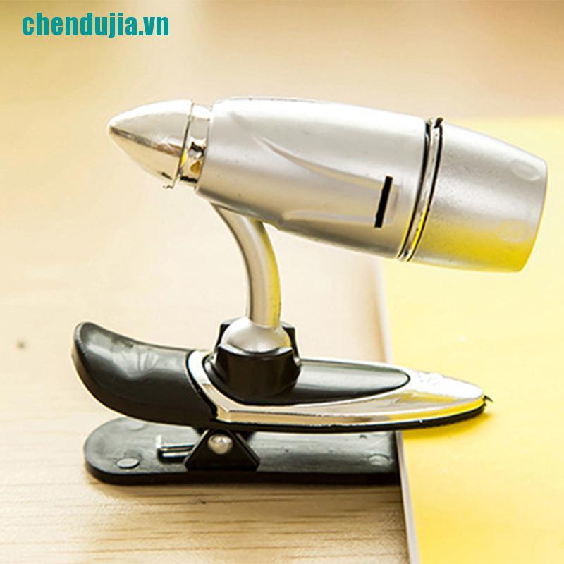 【chendujia】Mini LED Clip on Booklight Flexible Portable Travel Book Reading Sp