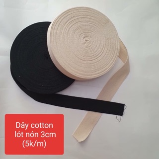 Dây cotton lót nón 145k/1 cuộn 50 mét