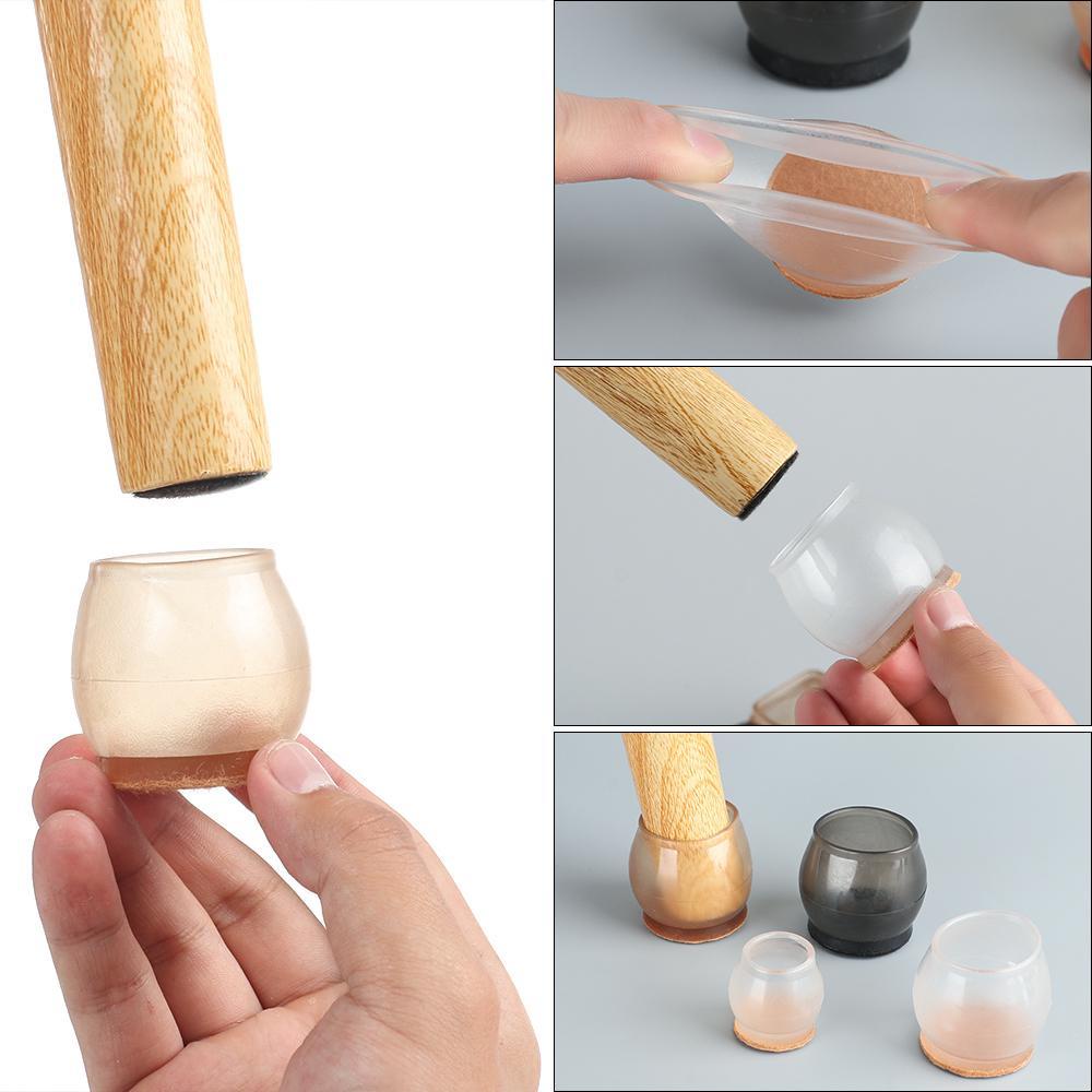 Set 4 Đệm Lót Sàn Nhà Chống Trượt Không Gây Tiếng Ồn Tiện Dụng