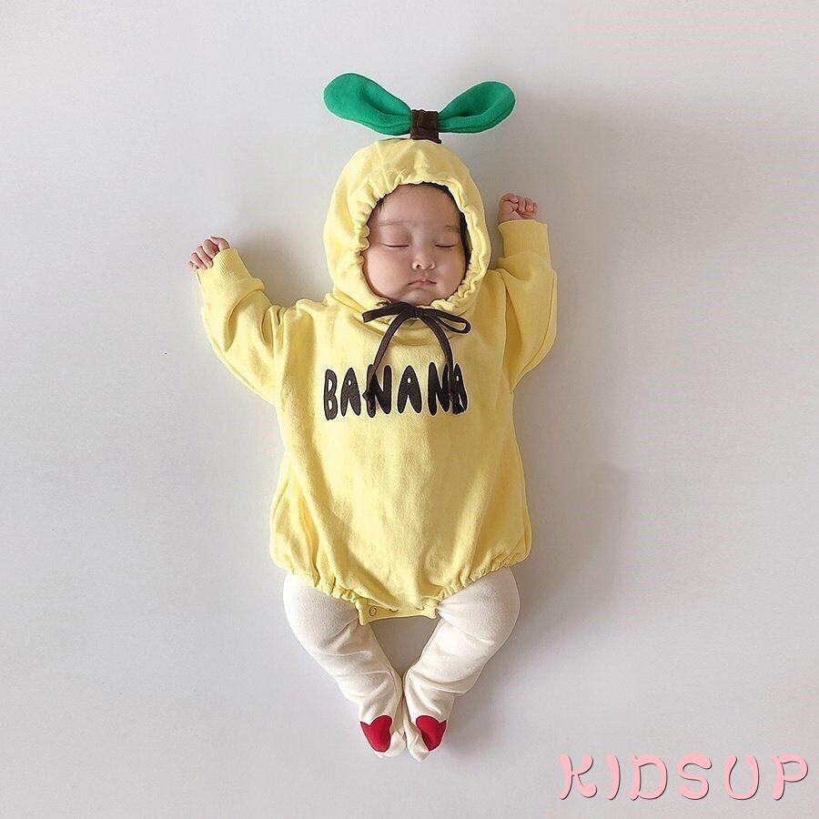 Áo liền quần tã in chữ đáng yêu cho bé