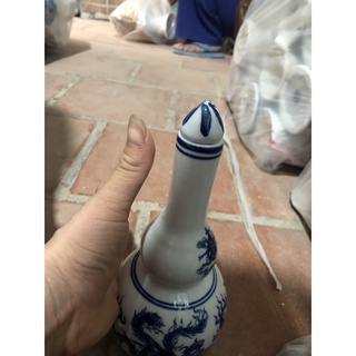 nậm thờ men lam( nậm đựng rượu thờ)