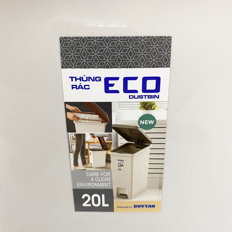 Thùng Rác Eco Duy Tân 1 Ngăn 20L