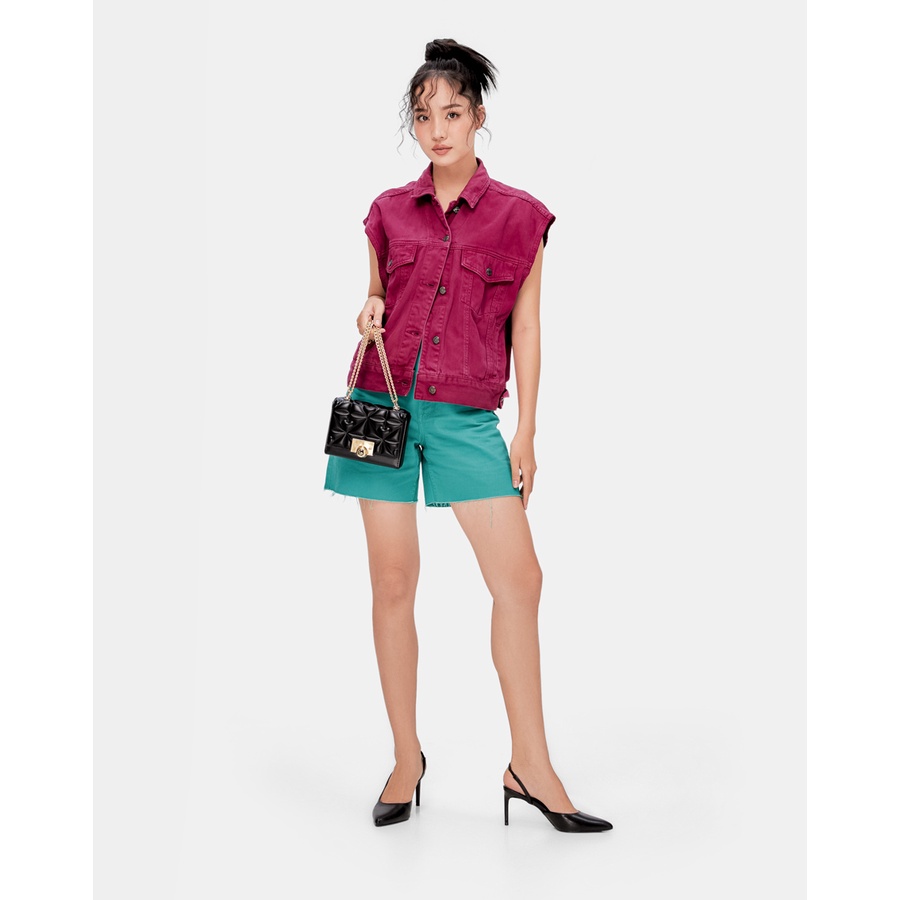 Giày Cao Gót 7cm Thời Trang JUNO Slingback Mũi Nhọn CG07109