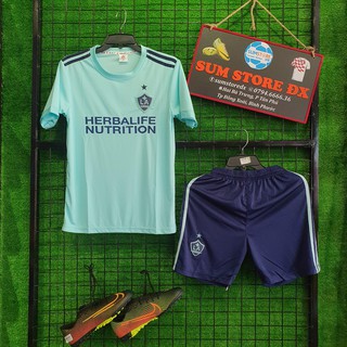 LA Galaxy xanh ngọc DK 2019 2020 - Áo Đá Banh Thun Lạnh Cao Cấp