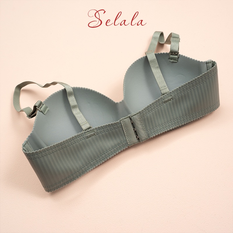 Áo Lót Su Vân Selala Cao Cấp Không Gọng Đệm Dày Siêu Nâng Đẩy Không Hằn Trên Da AD06