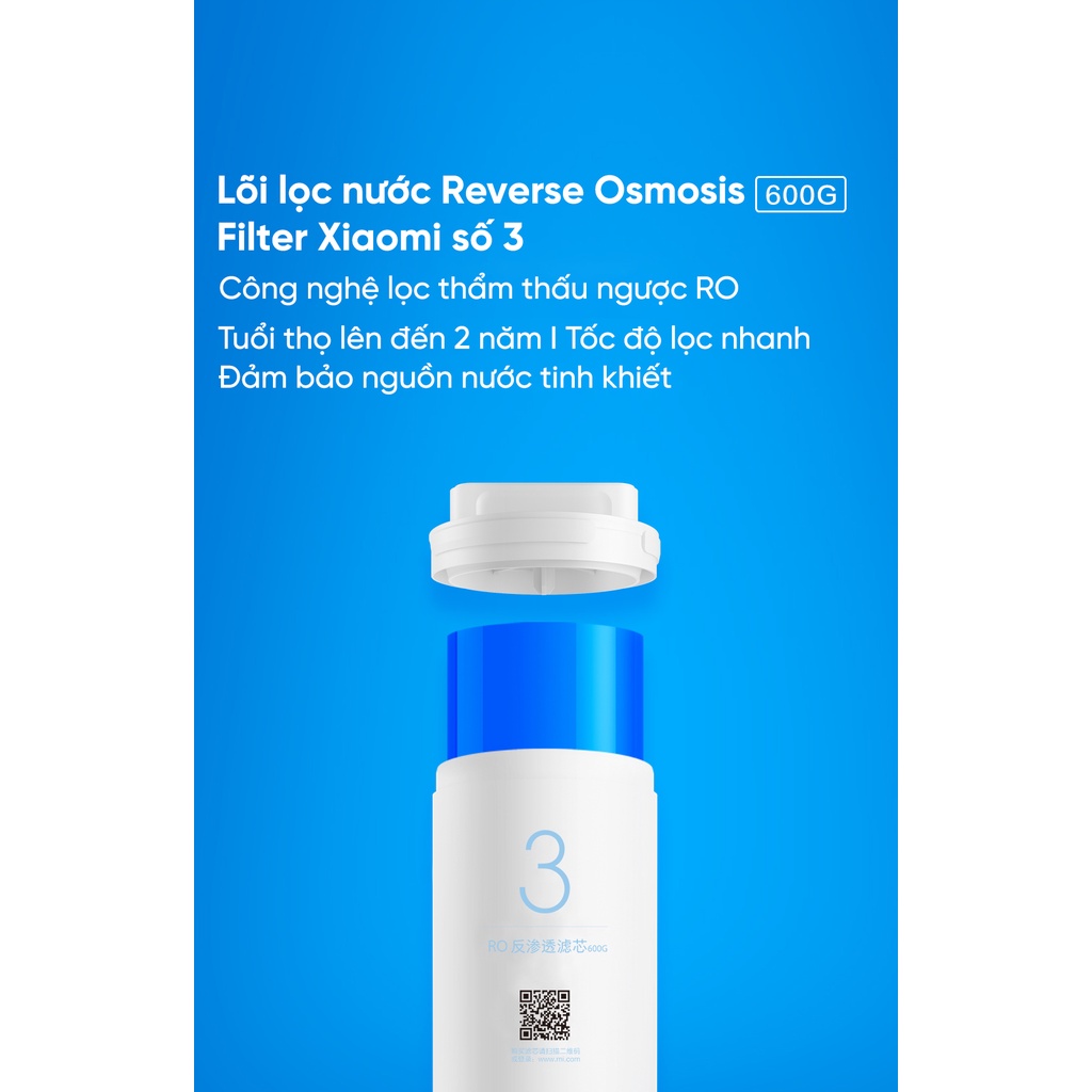 Lõi lọc nước số 3 máy lọc nước Xiaomi 400G Reverse Osmosis Filter