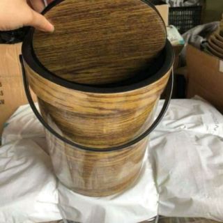 THÙNG RÁC NẮP LẬT VÂN GỖ