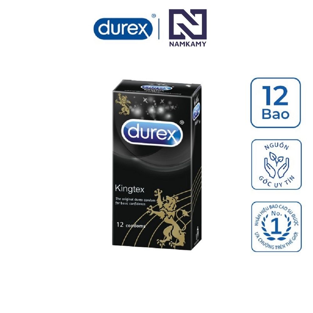 Bao cao su durex kingtex, bao cao su siêu mỏng, bcs siêu dai kéo dài thời gian NAMKAMY BS39