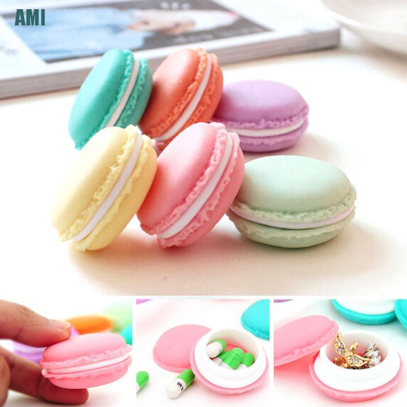 Hộp Đựng Trang Sức Hình Bánh Macaron Dễ Thương