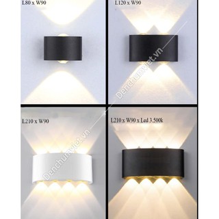 Đèn vách led chống nước 2 bóng