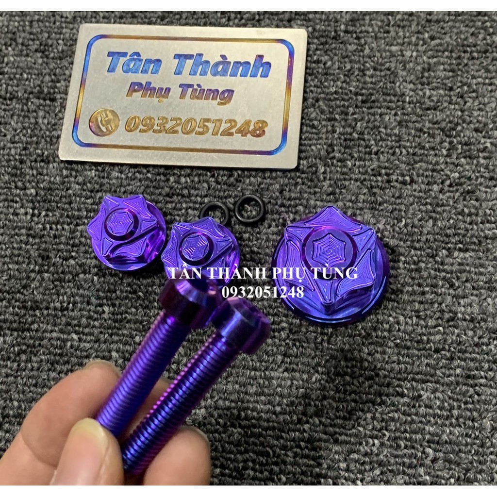 Bộ 5 con Chảng ba Satria-Raider Fi GR5 Xanh tím Phukienxe
