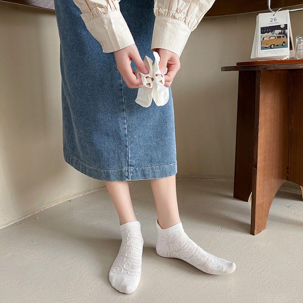 AROMA Tất Thêu HìNh GấU Phong CáCh NhậT BảN