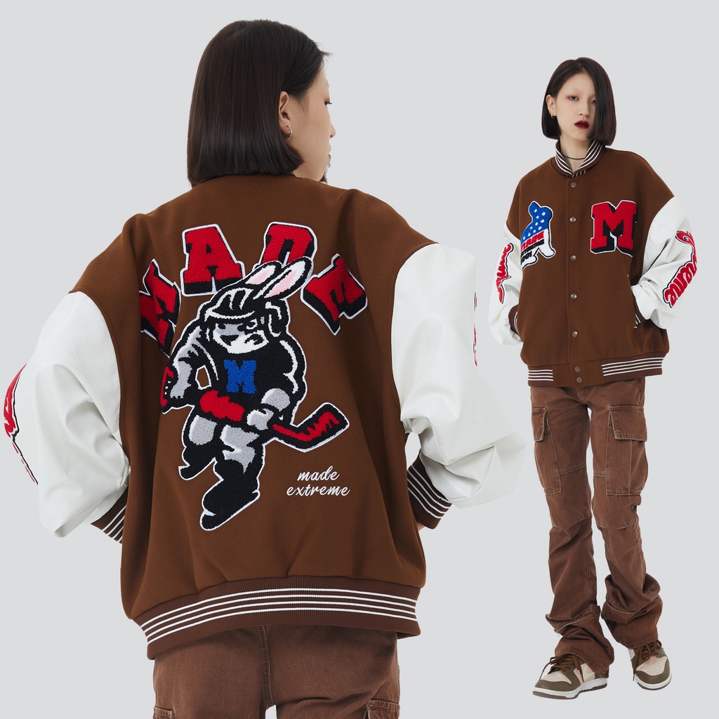 Áo khoác Made Extreme Swamp Rabbits Varsity Jacket