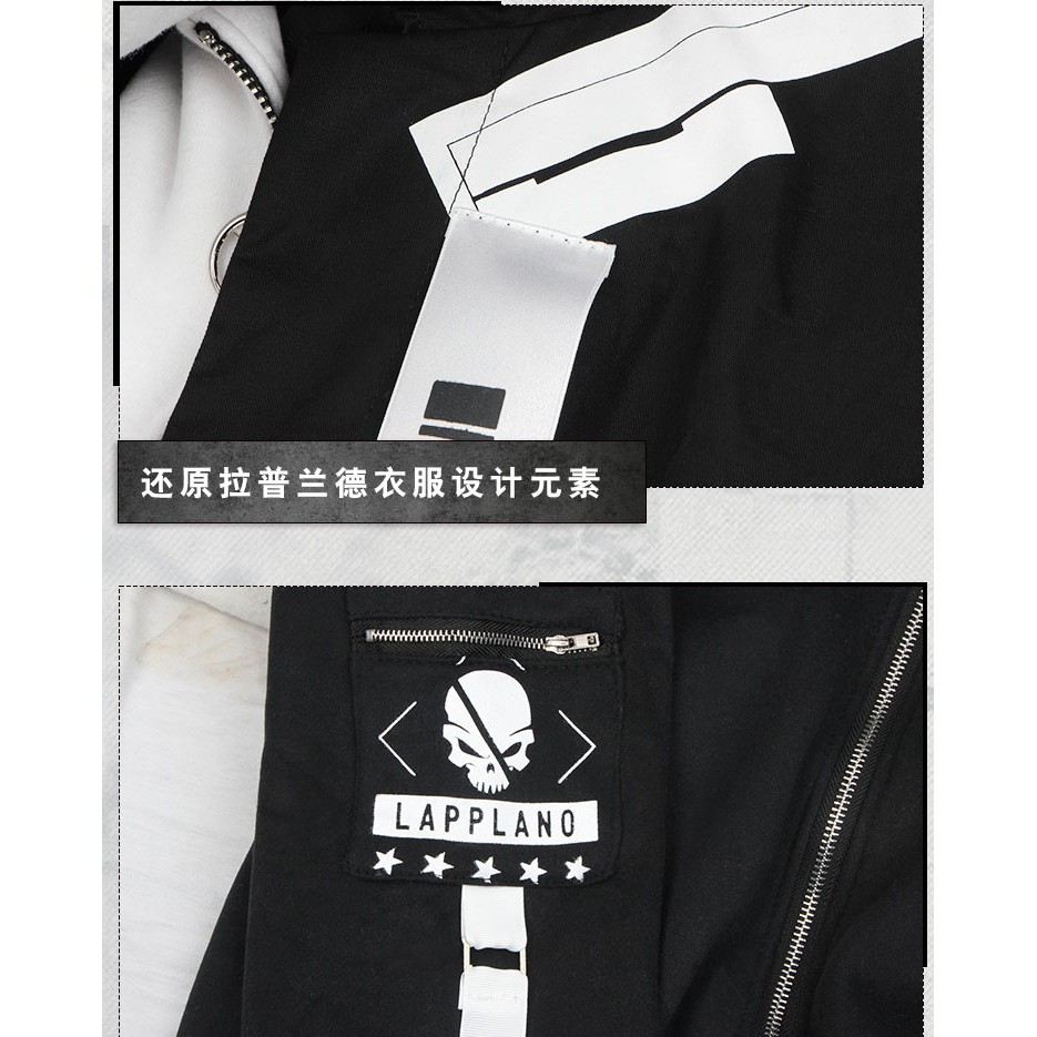 Áo Khoác Hoodie Tay Dài Có Khóa Kéo Hóa Trang Nhân Vật Arknights