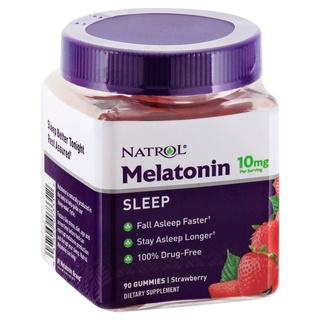 Kẹo dẻo hỗ trợ ngủ ngon 10mg Natrol Melatonin Gummies