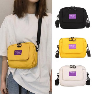 Túi đeo chéo canvas đơn giản Unisex