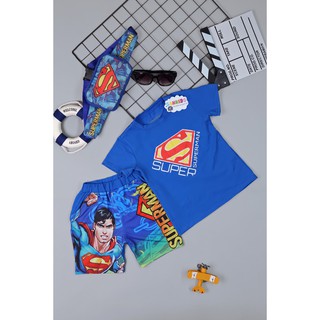 Đồ bộ siêu nhân SUPER MAN - tặng túi đeo chéo( túi bao tử)