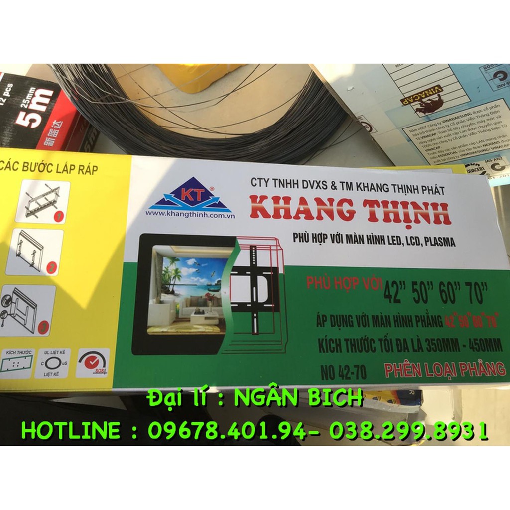 Giá treo giá đỡ tivi loa   24"-42" và 42"-75" khang thịnh