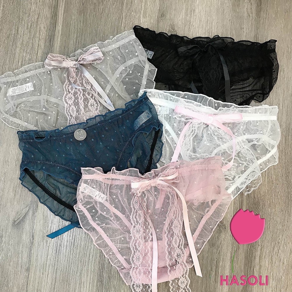 [Mã 12FASHIONSALE1 giảm 10K đơn 50K] [Có Video Thật] Quần Lót Nữ Ren Thắt Nơ Dễ Thương-Cao Cấp-Sexy-Quyến Rũ S33 | WebRaoVat - webraovat.net.vn