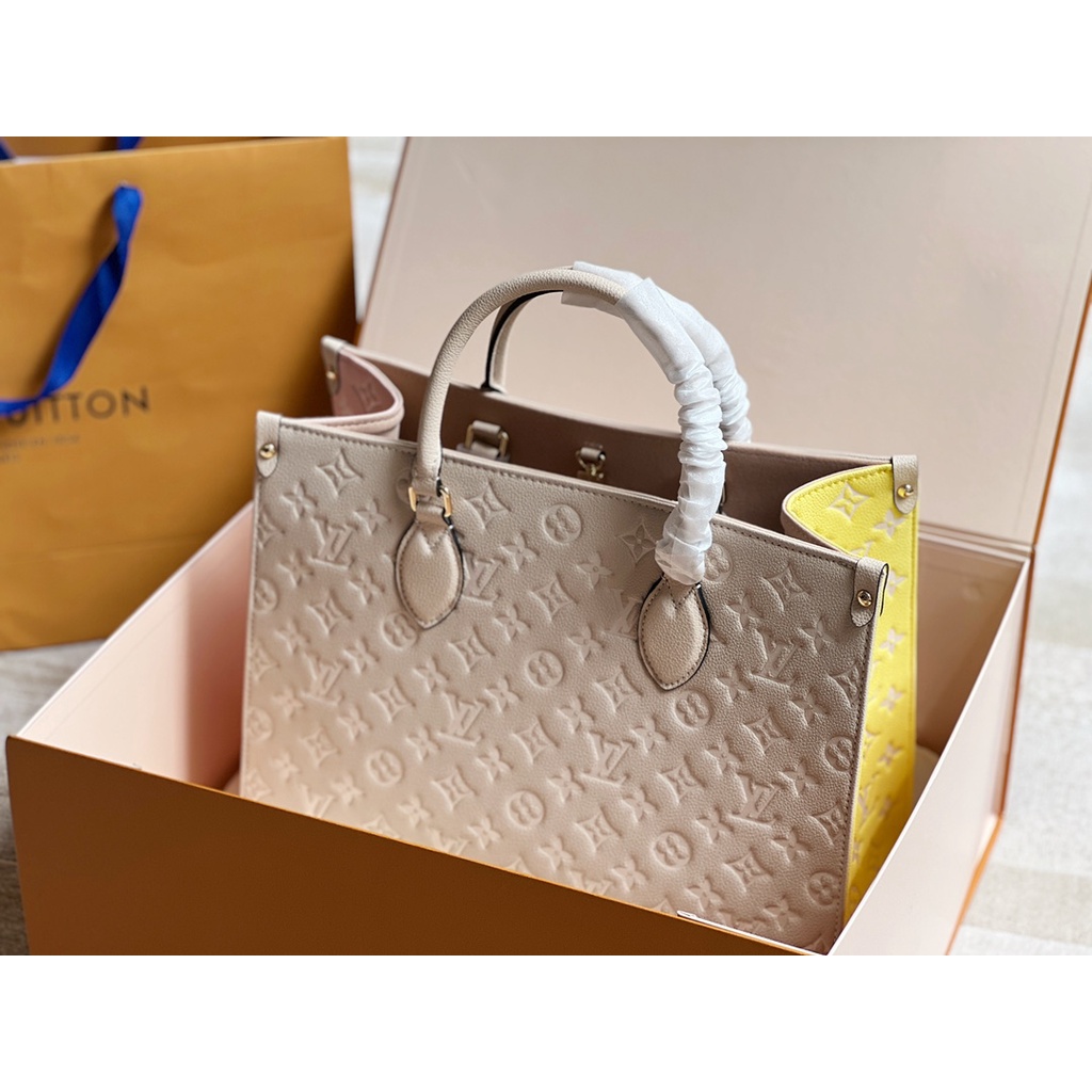 Túi xách nữ da thật thời trang cao cấp Louis Vuitton LV thiết kế họa tiết logo dập nổi thời thượng
