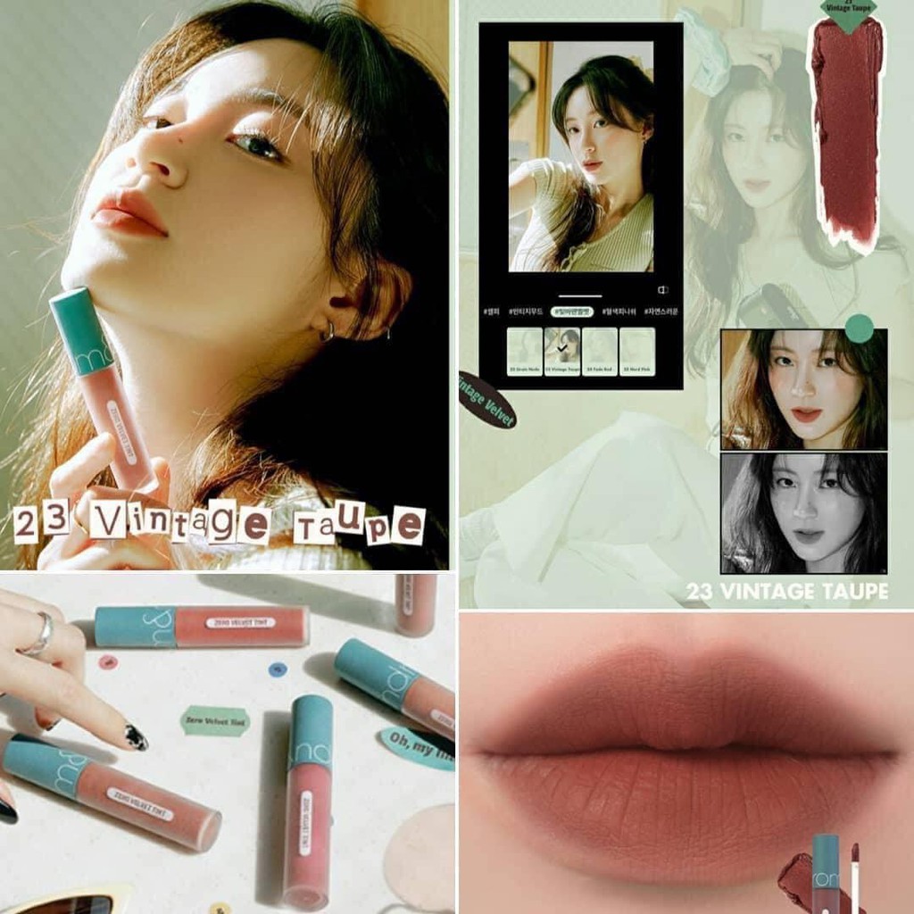 Son Romand Vintage Filter Zero Velvet Tint 2021 (Màu 22.23.24.25) | Thế Giới Skin Care