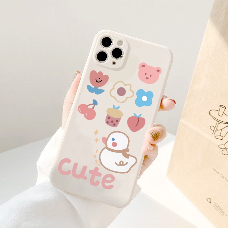 ốp iphone chú vịt cute ốp lưng iphone đủ mã cho xsmax 7plus 8 plus 6s plus 11promax 11 xr xs 12promax 13 13promax e68