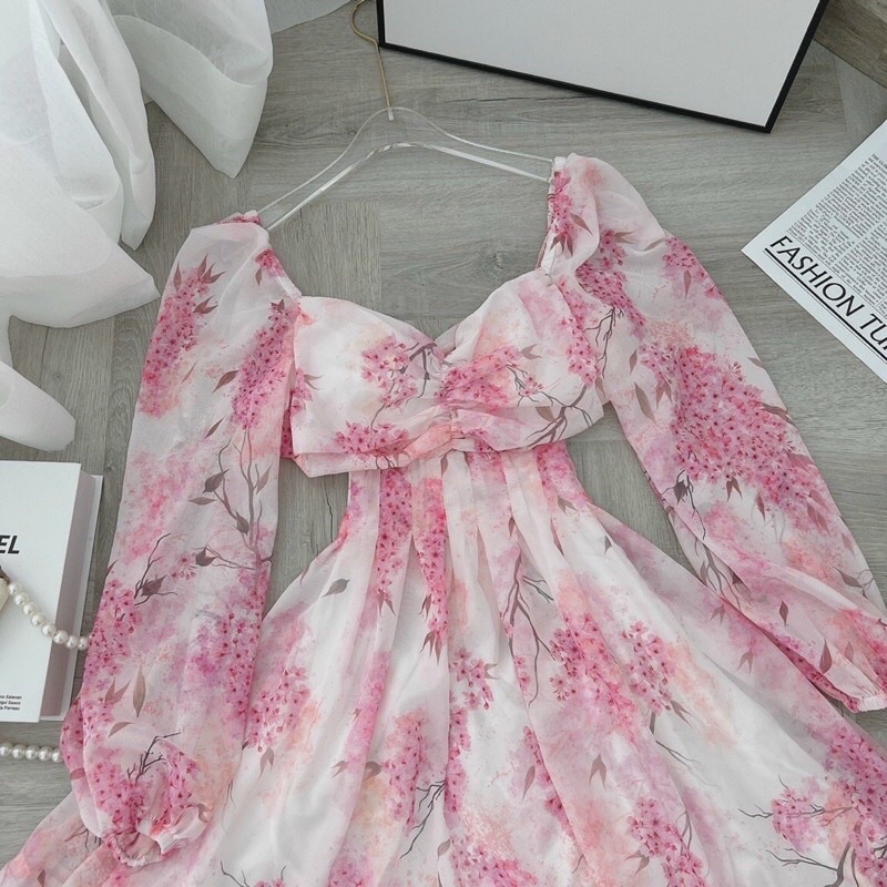 Đầm đi tiệc trễ vai nhíu ngực,váy nữ siêu xinh cho bạn gái phong cách trẻ trung gợi cảm cao cấp