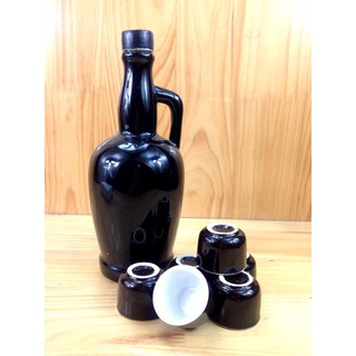 Bộ Bình quai xach 500ml và 10 chén uống rượu Bát Tràng