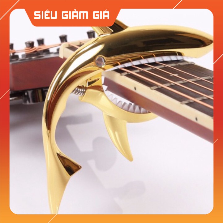 Capo guitar cá mập cao cấp dành cho đàn ghi ta acoustic, classic