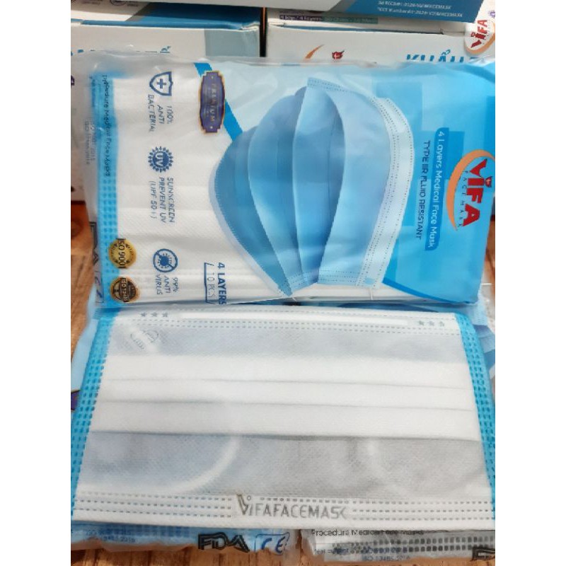 ✅ KHẨU TRANG TẾ 4 LỚP VIFA  HỘP 50 CÁI